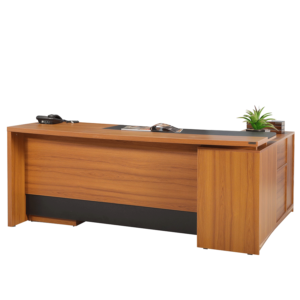 Manager Table (With Fixed side Rack and without Drawer)