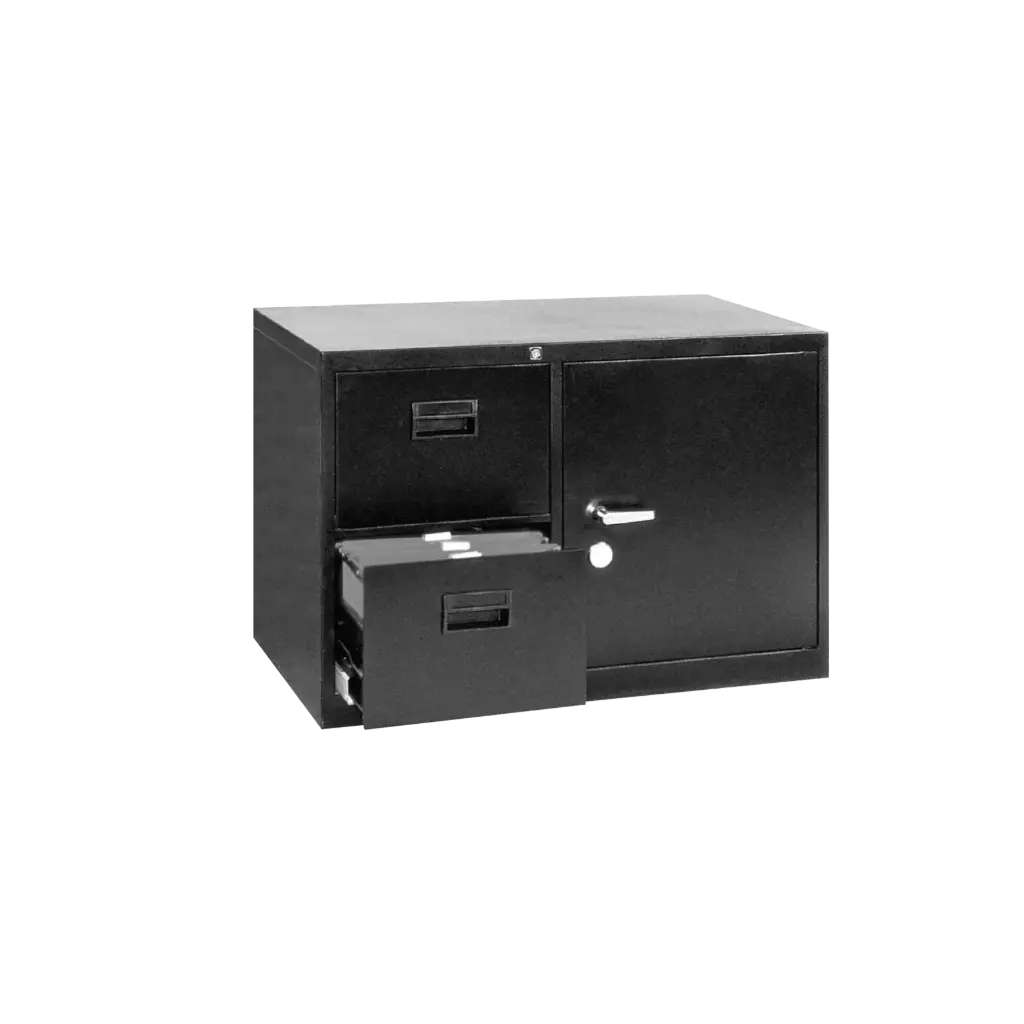 2 Drawer Combined File Cabinet-Center Lock