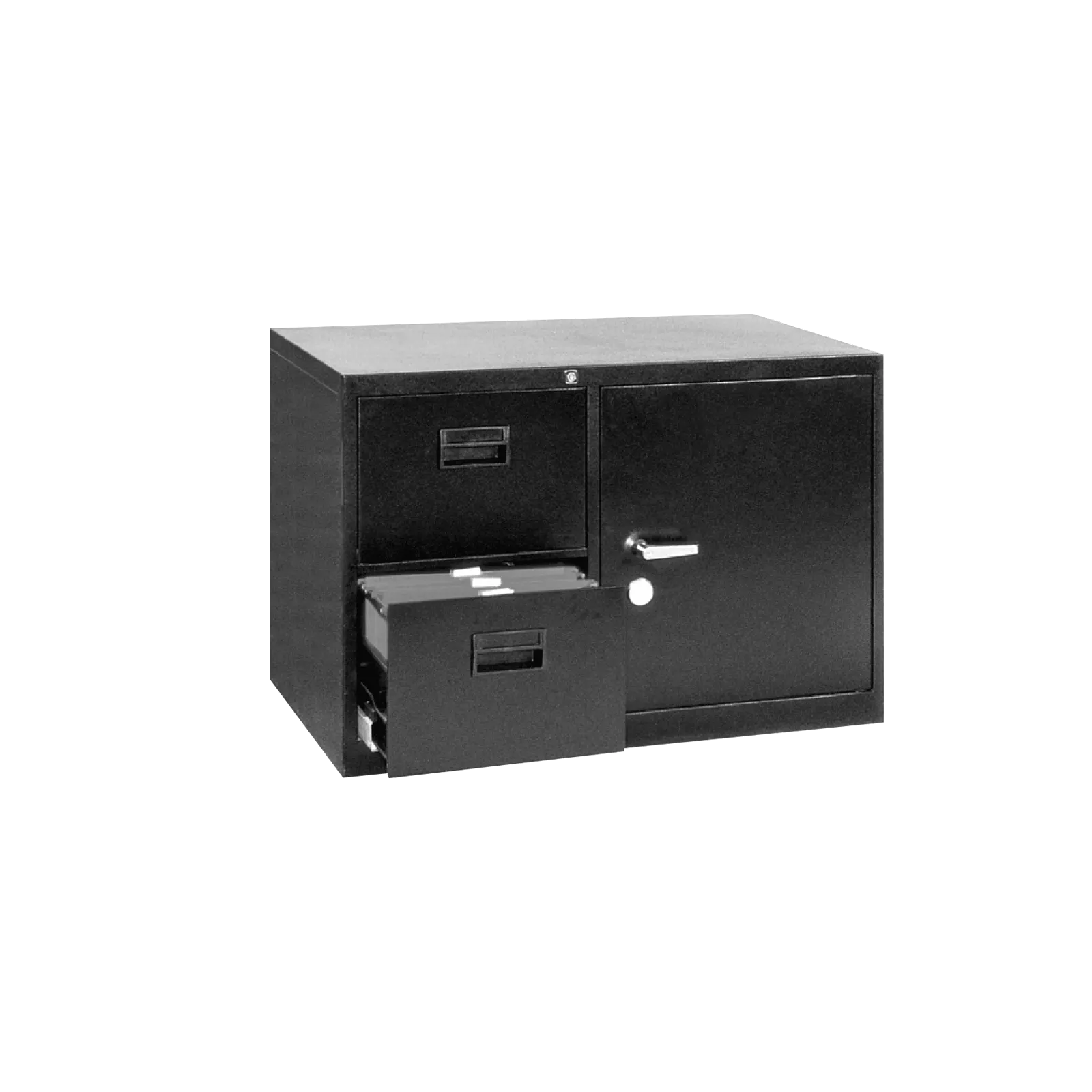 2 Drawer Combined File Cabinet-Center Lock