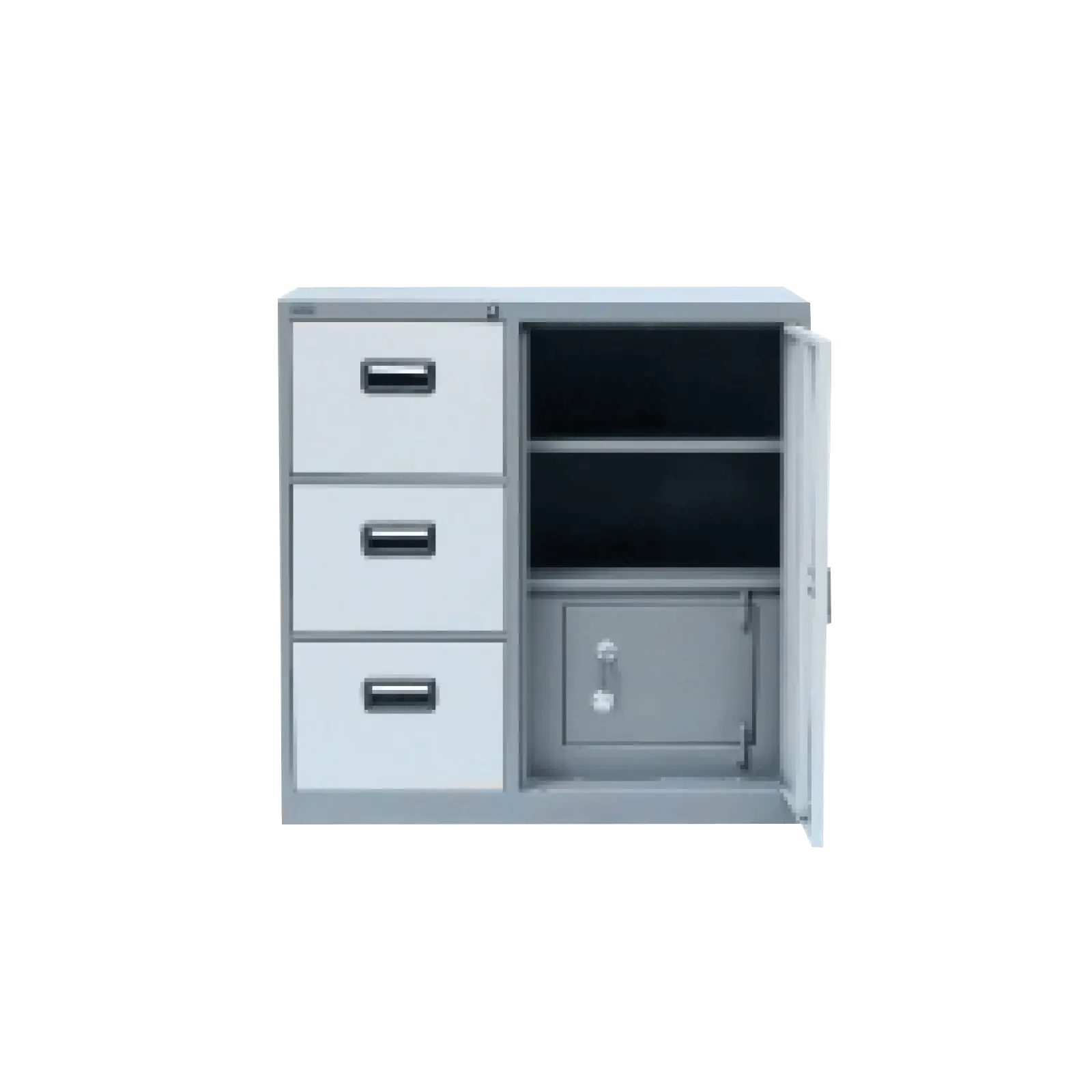 3 Drawer Combined File-Center Lock