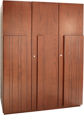 [NFL-HCBT-P004-WDBV-AR23] 3 Shutter Crown Almirah