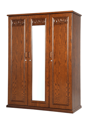 [NFL-HCBT-P011-WDGL-AR21] 3 Shutter Taj Almirah