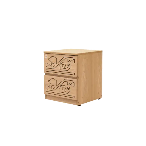 [NFL-HBST-Z007-LB00-RO24] Bed Side Table (NFL-HBST-Z007-LB-RORO)