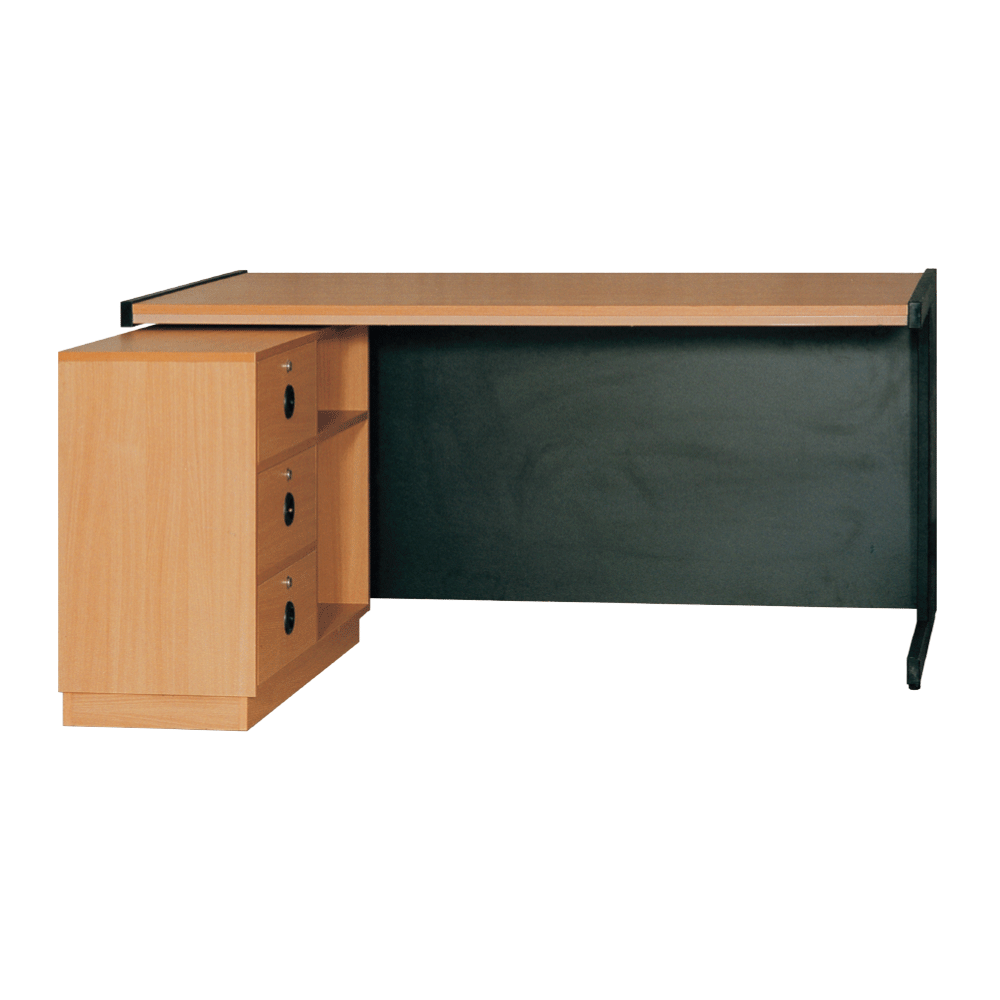 [NFL-OTEX-P015-LB00-BC02] Executive Table (With Fixed Side Rack And Without Drawer)