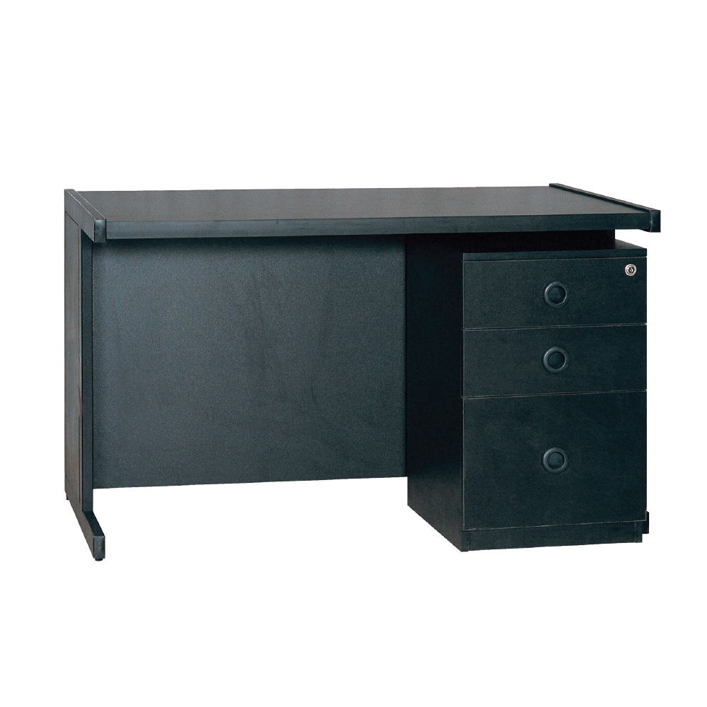 [NFL-OTEX-P016-LB00-BK02] Executive Table (With Fixed Drawer Unit And Without Side Rack)
