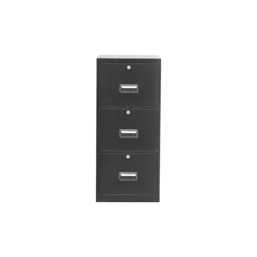 [NFL-OFTD-P001-MSCL-BK02] 3 Drawer File Cabinet-Center Lock