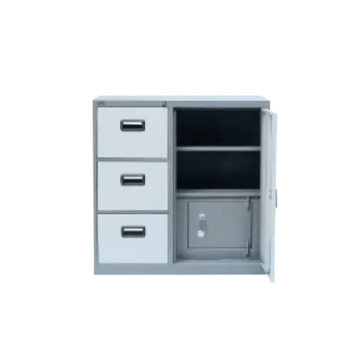 [NFL-OFTD-P002-MSCL-DG22] 3 Drawer Combined File-Center Lock