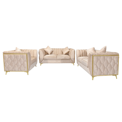 [NFL-HSSS-P022-WDFF-AR23 & NFL-HSDS-P022-WDFF-AR23] Comfort Sofa Set